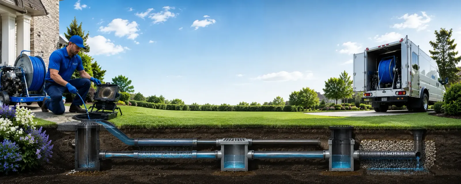 Outdoor drain cleaning information for Fairfield, NC